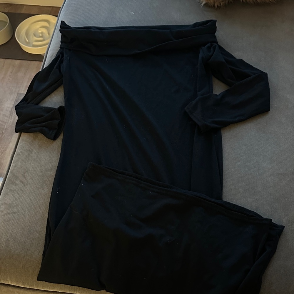 Elegant Black Off-Shoulder Dress